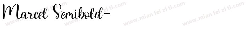 Marcel Semibold字体转换